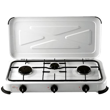DCG FBA-3Y-9NBF-A8KN Fornello 3 fuochi, 1500 W, Bianco