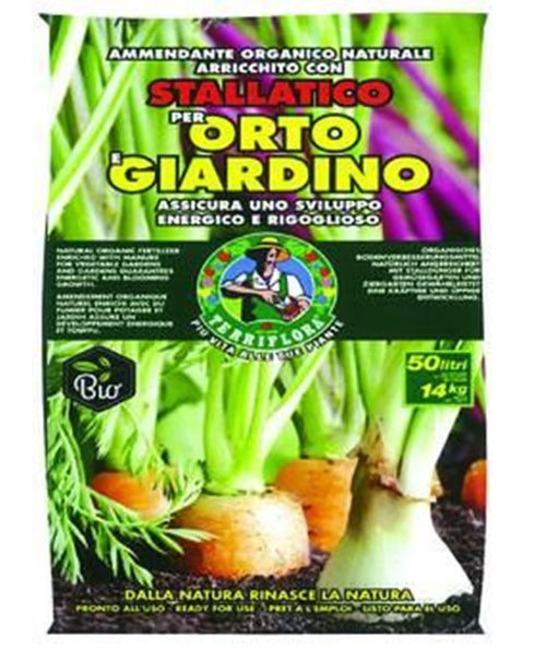 STALLATICO PER ORTO E GIARDINO   - CONCIME NATURALE   lt.45   FERR 281584