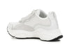 SNEAKERS IN PELLE E RASO CON ACCESSORIOE SUOLA CON LOGO