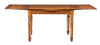 Biscottini Tavolo Country allungabile in legno massello di tiglio finitura noce L120xPR80xH80 cm. Made in Italy