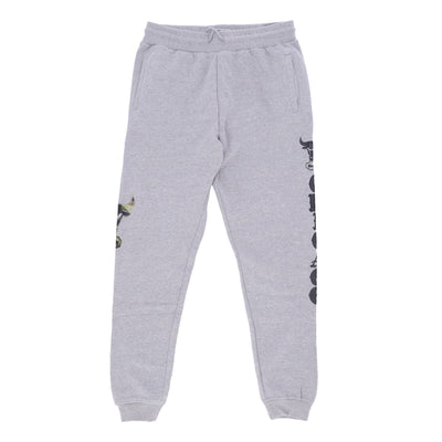 MITCHELL & NESS Pantalone Tuta Felpato Uomo Nba Ghost Green Camo Sweatpants Hardwood Classics Chibul Grey Heather da uomo