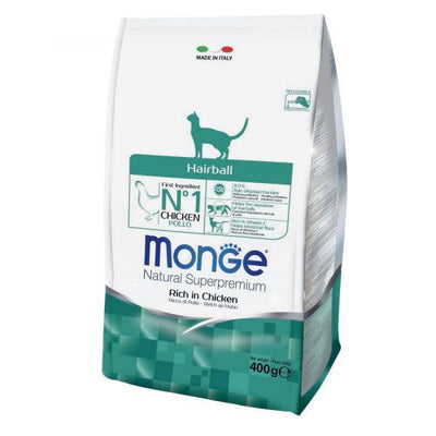 Monge Natural Superpremium Hairball secco Gatti Adulti pollo