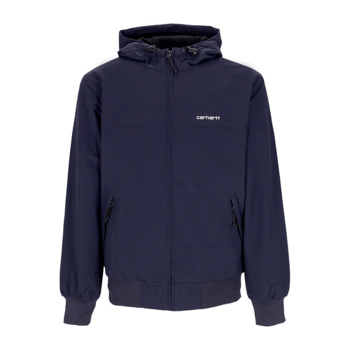 CARHARTT WIP Giubbotto Uomo Hooded Sail Jacket Dark Navy/white da uomo