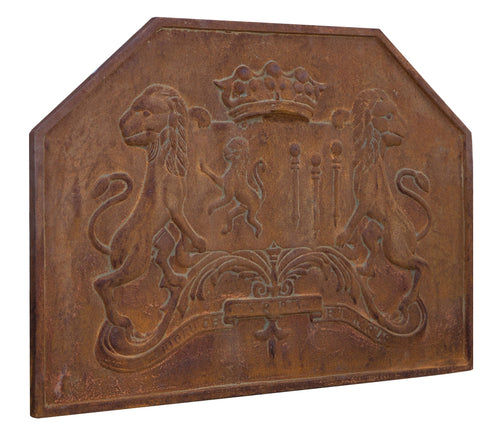 Biscottini Piastra da Camino Biscottini Ghisa 88x3.5x64 Decorata Ruggine Naturale Radiante