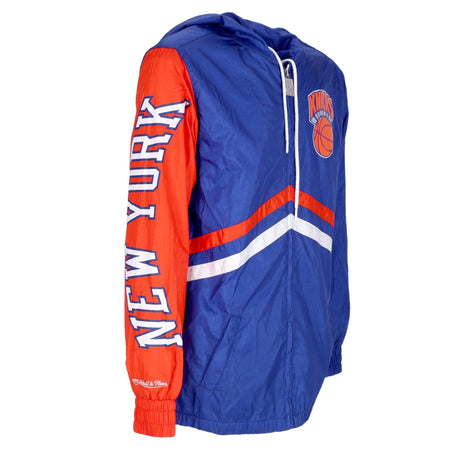 MITCHELL &amp; NESS Giacca a Vento Uomo Nba Undeniable Full Zip Windbreaker Hardwood Classics Neykni Royal da uomo