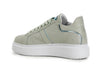 SNEAKERS IN PELLE STAMPA INTRECCIO