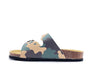 FLY NATURE Ciabatta 2 Fibbie Bambino Mimetico
