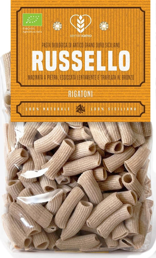 Rigatoni Russello Pasta di grani antichi siciliani