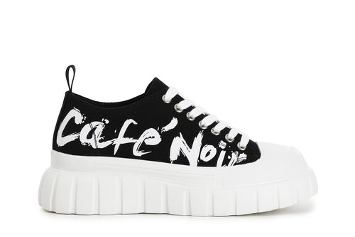 SNEAKERS ALLACCIATE IN TESSUTO CON LOGOLATERALE