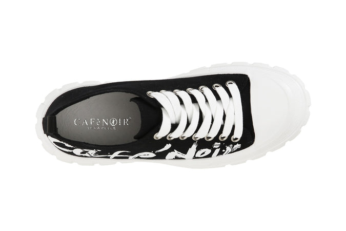 SNEAKERS ALLACCIATE IN TESSUTO CON LOGOLATERALE