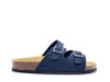 FLY NATURE Ciabatta 2 Fibbie Bambino Blu