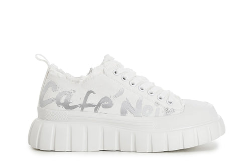 SNEAKERS ALLACCIATE IN TESSUTO CON LOGOLATERALE
