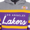 MITCHELL & NESS Felpa Cappuccio Uomo Nba Headcoach Hoodie Hardwood Classics Loslak Purple da uomo