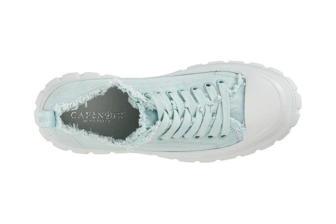 SNEAKERS ALLACCIATE IN TESSUTO CON FRANGE