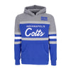 MITCHELL & NESS Felpa Cappuccio Uomo Nfl Headcoach Hoodie Indcol Royal da uomo