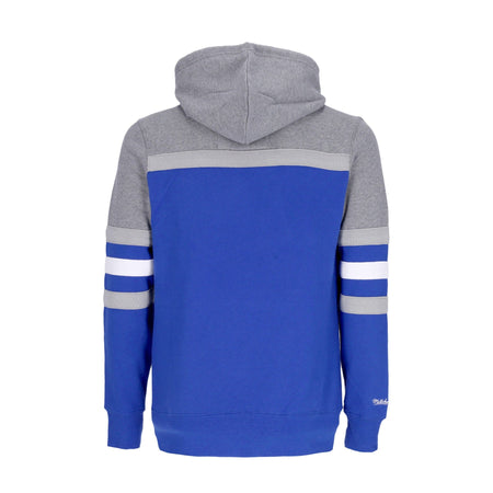MITCHELL & NESS Felpa Cappuccio Uomo Nfl Headcoach Hoodie Indcol Royal da uomo