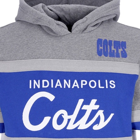 MITCHELL & NESS Felpa Cappuccio Uomo Nfl Headcoach Hoodie Indcol Royal da uomo