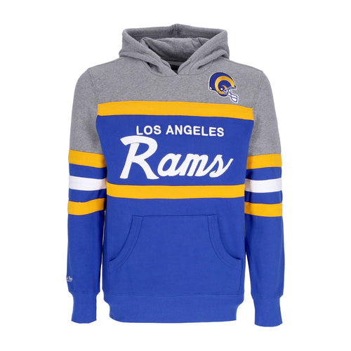 MITCHELL & NESS Felpa Cappuccio Uomo Nfl Headcoach Hoodie Losram Royal da uomo