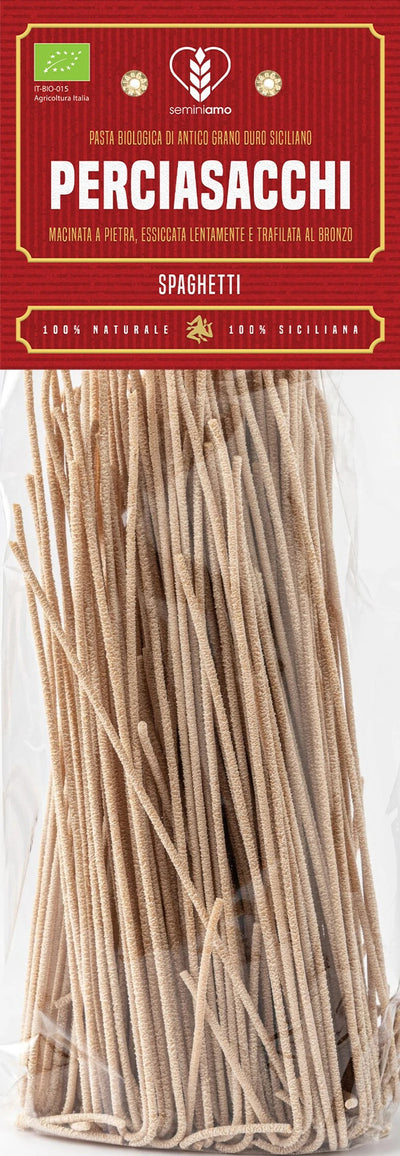 Spaghetti Perciasacchi Pasta di Grani Antichi Siciliani