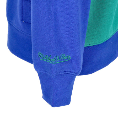 MITCHELL &amp; NESS Felpa Girocollo Uomo Nfl All Over Crew 2.0 Seasea Kelly Green da uomo