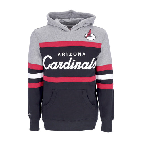 MITCHELL & NESS Felpa Cappuccio Uomo Nfl Headcoach Hoodie Aricar Black da uomo