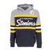 MITCHELL & NESS Felpa Cappuccio Uomo Nfl Headcoach Hoodie Pitste Black da uomo