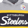 MITCHELL & NESS Felpa Cappuccio Uomo Nfl Headcoach Hoodie Pitste Black da uomo