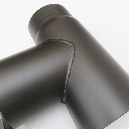 Raccordo a T braga a 90 gradi da 140mm con tappo per stufa a legna