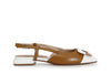 BALLERINA APERTA DIETRO IN PELLE