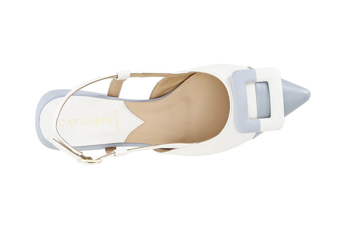 BALLERINA APERTA DIETRO IN PELLE