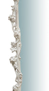 Biscottini SPECCHIERA DA PARETE IN LEGNO FINITURA BIANCO ANTICATO L59XPR6XH98 cm Made in Italy