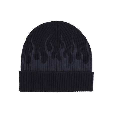 VISION OF SUPER Cappello Uomo Flames Beanie Black/grey da uomo