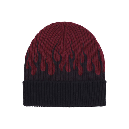 VISION OF SUPER Cappello Uomo Flames Beanie Grape Wine/black da uomo