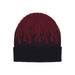 VISION OF SUPER Cappello Uomo Flames Beanie Grape Wine/black da uomo
