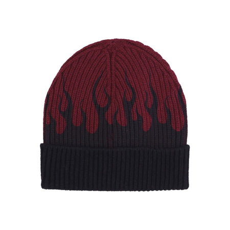 VISION OF SUPER Cappello Uomo Flames Beanie Grape Wine/black da uomo