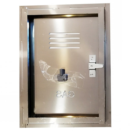 Sportello portello porta inox per chiusura nicchia contatore gas