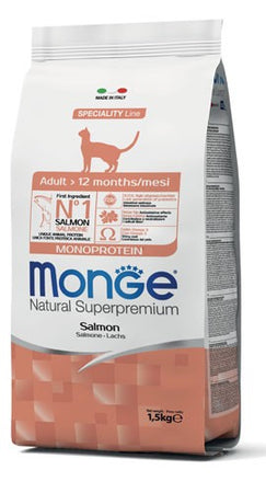 Monge Natural Superpremium Monoprotein secco Gatti Adulti salmone