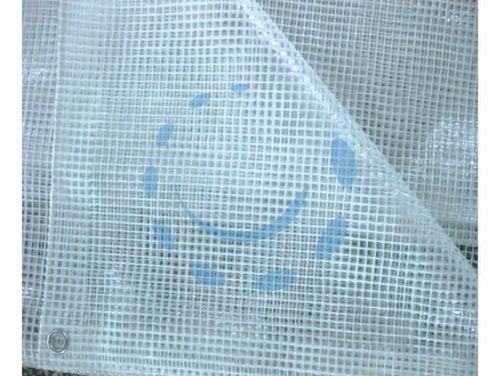 TELO TENDA PE RETINATO TRASPARENTE CON OCCHIOLI FER-195935