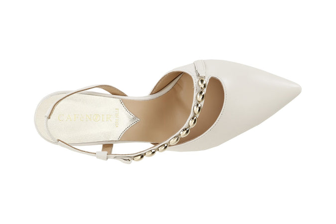 SCARPE IN PELLE ASIMMETRICHE CON ACCESSORIO