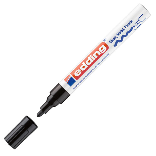 Marcatore Edding 750 Punta Media Vernice Nero