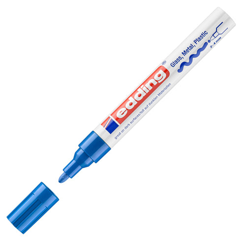 Marcatore Edding 750 Punta Media Vernice Blu