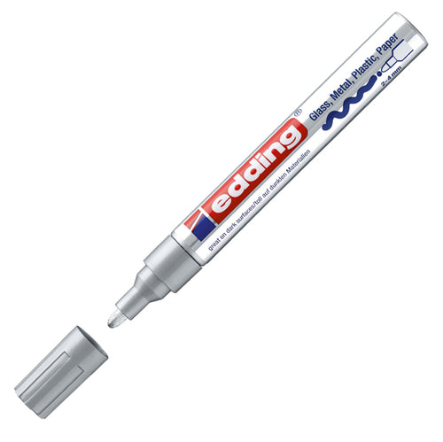 Marcatore Edding 750 Punta Media Vernice Argento