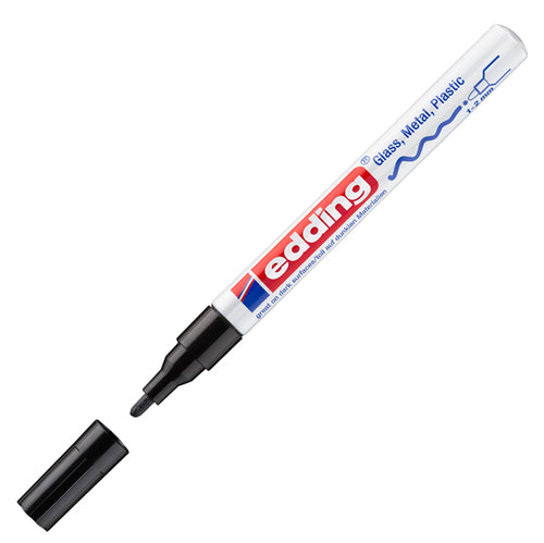 Marcatore Edding 751 Punta Fine Vernice Nero