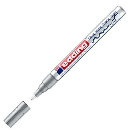 Marcatore Edding 751 Punta Fine Vernice Argento