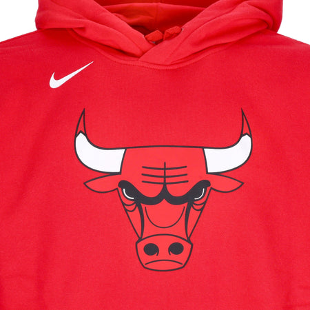 NIKE NBA Felpa Cappuccio Uomo Nba Essential Fleece Hoodie Chibul University Red da uomo