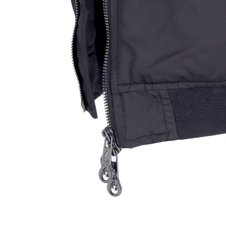 VISION OF SUPER Giubbotto Bomber Uomo Embroidered Flames Bomber Black/red da uomo