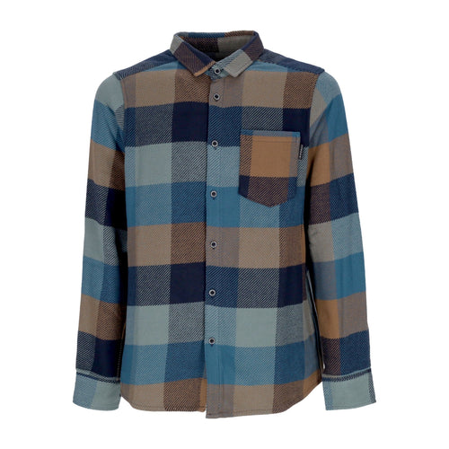 IRIEDAILY Camicia Manica Lunga Uomo Young Fella L/s Shirt Blue Beryl da uomo