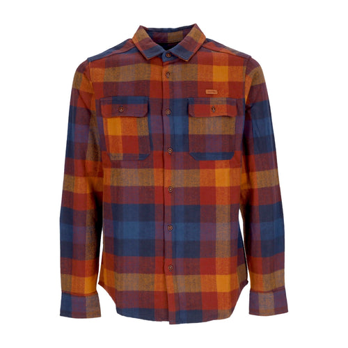 IRIEDAILY Camicia Manica Lunga Uomo Lumber Fella Shirt Dark Rum da uomo