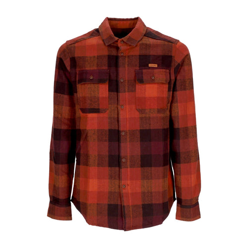 IRIEDAILY Camicia Manica Lunga Uomo Lumber Fella Shirt Red/brown da uomo