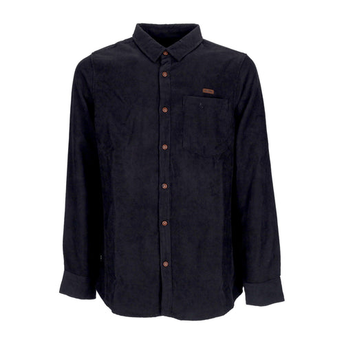 IRIEDAILY Camicia Manica Lunga Uomo Roy L/s Shirt Black da uomo